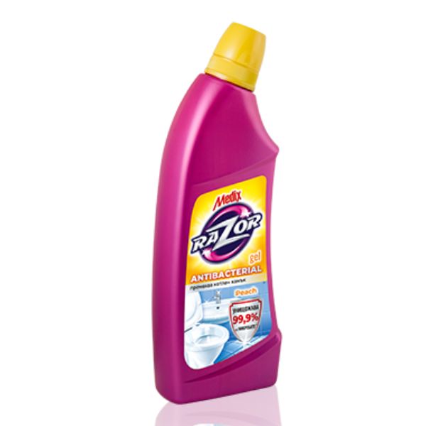 Нов-проект-1-29 Препарат за почистване на баня и тоалетна Medix RAZOR Gel Peach - Image 1