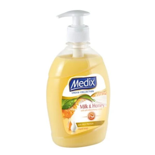 Нов-проект-1-34 Течен сапун крем Medix Milk & Honey - Image 1