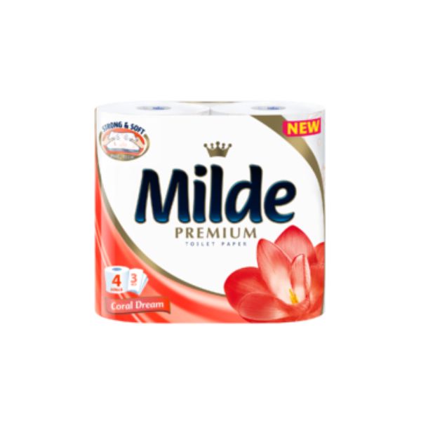 Нов-проект-12-6 Тоалетна хартия Milde Coral Dream 4бр - Image 1