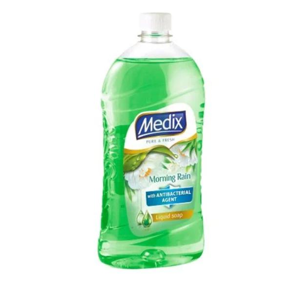 Нов-проект-2-30 Течен сапун Medix Pure & Fresh Morning Rain + антибактериална съставка Пълнител - Image 1