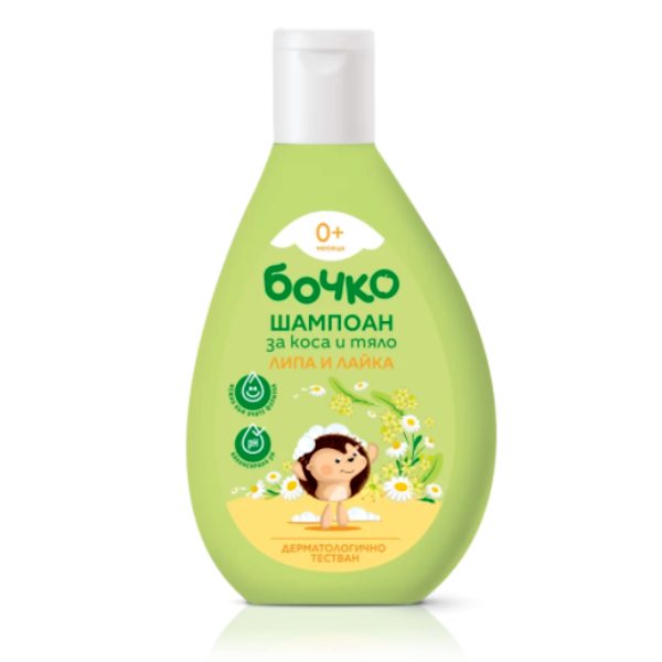 Нов-проект-3-14 Шампоан за коса и тяло Бочко Липа и лайка 200мл - Image 1