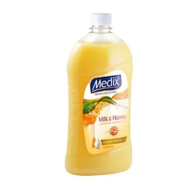 Нов-проект-42 Течен сапун крем Medix Milk & Honey - Пълнител - Image 1
