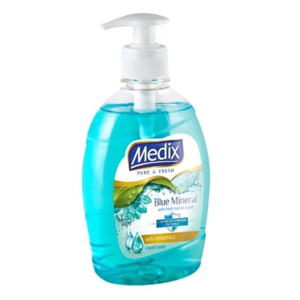 Нов-проект-43 Течен сапун Medix Pure & Fresh Blue Mineral + антибактериална съставка - Image 1