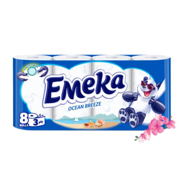 Нов-проект-7-11 Тоалетна хартия Емека Ocean Breeze 8бр - Image 1