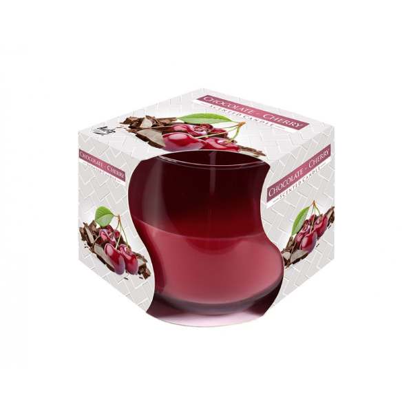 Нов-проект-78 Ароматна свещ в кръгла чаша Chocolate & Cherry - Image 1